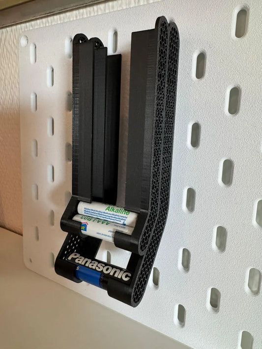 AA + AAA Batteriehalter für IKEA Skadis