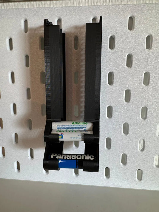 AA + AAA Batteriehalter für IKEA Skadis